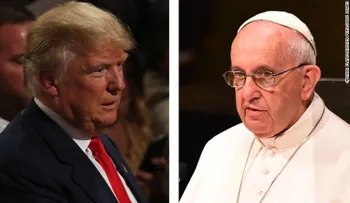 Reacción inicial de Trump ante crítica del papa: 'Esto es un desastre'