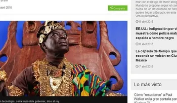 Este es el rey africano que gobierna desde Alemania por Internet 