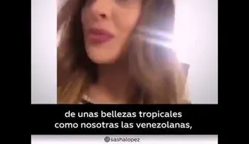  La presentadora venezolana que quiere invasión de EEUU "para tener hijos gringuitos"