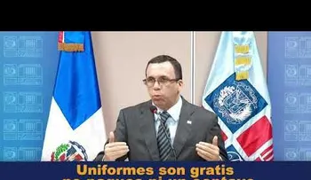 Gobierno aclara los uniformes son totalmente gratis. No pague ni un centavo