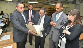 Magistrado Germán Mejía inspecciona Archivo Central de la Jurisdicción Inmobiliaria   