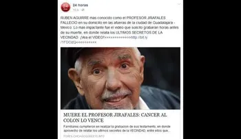 El cáncer del colon vence a Rubén Aguirre, el "Profesor Jirafales"