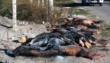 11 cuerpos quemados y decapitados en México