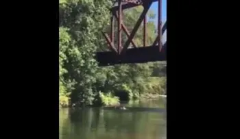 Tiran a niño de 4 años de un puente por diversión
