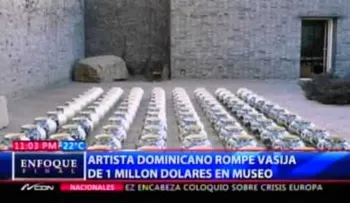 Artista dominicano enfrente un cargo penal por romper vasija de 1 millón dólares en Miami