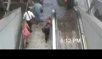 Diluvio en el metro de Washington
