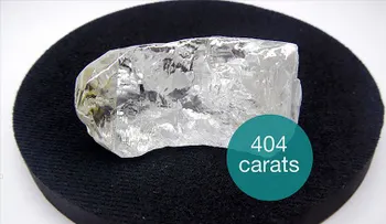 Hallan un diamante de 404 quilates, uno de los más grandes en la historia
