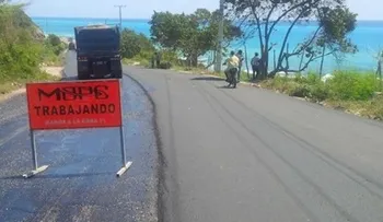Obras Públicas inicia asfaltado carretera Barahona-Enriquillo