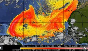 Partículas de tormenta de arena llegan esta tarde al país