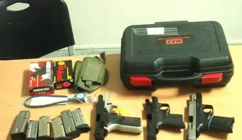  Detienen estadounidense en el AILA con armas de fuego ilegales