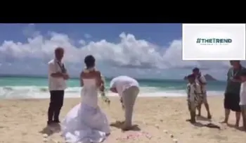 Los nervios le jugaron una mala pasada cuando iba a dar el SÍ  (VIDEO)