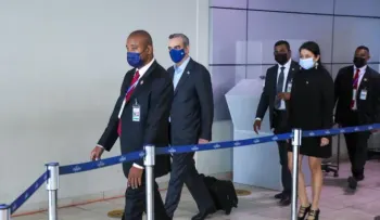 Presidente Abinader a su llegada a Panamá, detalla agenda de trabajo