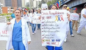 Protestan en Caracas por escasez de alimentos