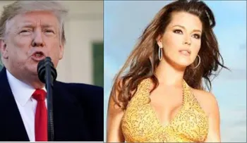 "Trump es un cerdo, pero voy a dejar que me bese", dijo la ex miss mundo venezolana Alicia Machado