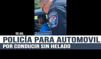 Policía de EEUU para a los automovilistas por conducir sin helado
