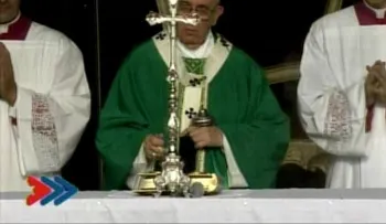 El Papa en la Plaza de la Revolución, para oficiar su primera misa en ese histórico sitio (fotos)