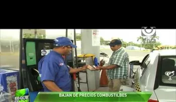 Rebajan muy poco precios de los combustibles 