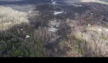 Un dron registra las consecuencias de la erupción del volcán Kilauea