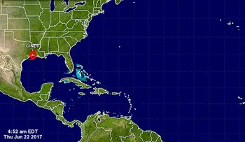 La tormenta tropical 'Cindy' toca tierra en Louisiana