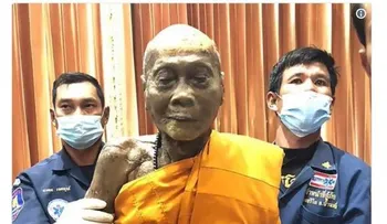 Un monje budista 'sonríe' dos meses después de su muerte