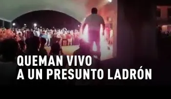 IMAGENES SUPER FUERTES: Queman vivo a un presunto ladrón en México (18+)