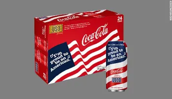 Coca-Cola cambia el diseño de sus latas para mostrar â??el orgullo de ser estadounidenseâ?