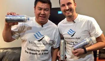Venden aire envasado