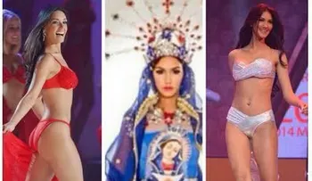Kimberly Castillo recibe ácidas críticas por usar traje estampado con la Virgen 