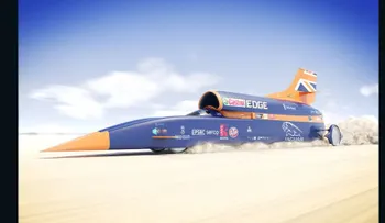 El auto Bloodhound Supersonic se prepara para robar el récord de velocidad terrestre