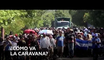 Cientos de migrantes avanzan a EE.UU luego de cruzar río en frontera de Guatemala y México 