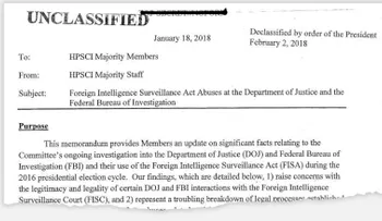 La publicación del memo de Nunes profundiza la disputa entre Trump y el FBI