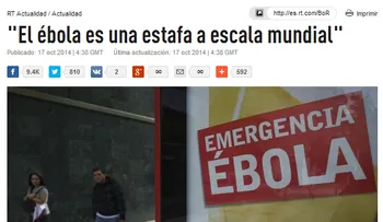 "El ébola es una estafa a escala mundial"