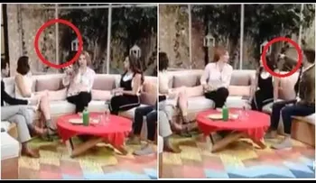 ¿Un fantasma? Una vidente vive un fenómeno paranormal en la televisión mexicana (VIDEO)