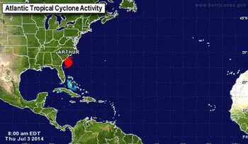 Arthur se convierte en primer huracán de temporada ciclónica