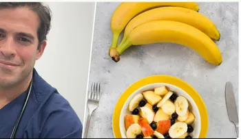Advertencia sobre comer piña, platano o uvas por la noche