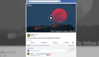 Facebook no detectó el video falso de la "superluna" que tuvo 16 millones de vistas