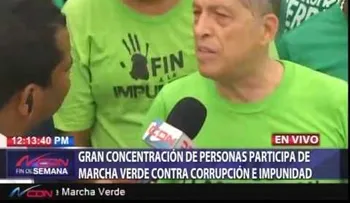 Lluvias en Marcha Verde, querían limpiar la corrupción y la impunidad; decían algunos participantes 