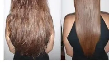 Una mascarilla para reparar el cabello, con dos cucharadas de maizena, una tasa de leche y dos gotitas de aceite de argan