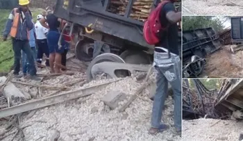 Daniel de Jesús y Santos Jean, son los fallecidos en tren descarrilado del Central Romana 