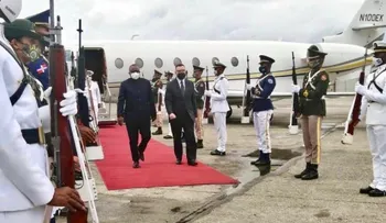 Llega al país presidente de Guinea Bissau, Umaro Sissoco, para la investidura de Abinader