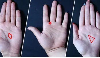El destino en la mano: Mira de cerca ¿qué ves, un triángulo, estrella o diamante...