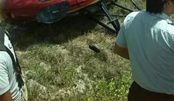 Cae helicóptero en Cabeza de Toro, Bávaro; el Piloto tiene heridas leves 