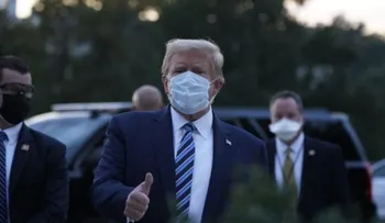 Trump dice que supuesto contagio del COVID-19 que sufrió "fue una bendición de Dios"