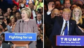 Nominaciones "a la vista" para Trump y Clinton tras sus victorias en Nueva York