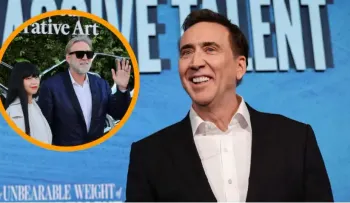 Nicolas Cage impacta con su nueva imagen en la apertura del Museo Lucas de Arte Narrativo en Los Ángeles