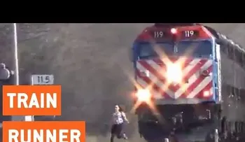 Una mujer se salva a ´´chepa´´ de ser embestida por un tren
