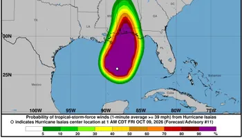 Huracán Isaías se fortalece con vientos de 175 km/h y amenaza la costa del Golfo de Estados Unidos