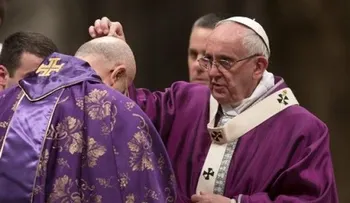 El papa Francisco celebra el Miércoles de Ceniza