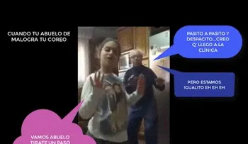 Pasito a pasito y despacito: El baile del abuelito mejor que su nieta que se vuelve viral 