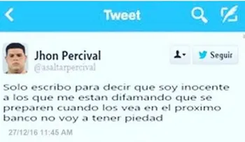 Jhon Emilio Percival Matos advierte que acabará con sus difamadores